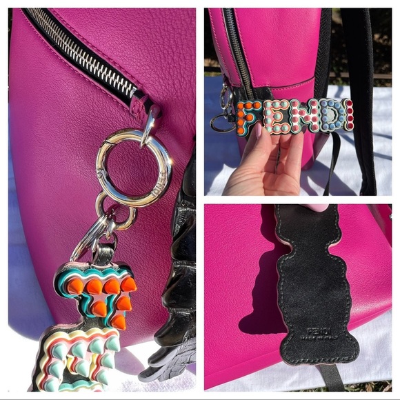 Fendi By the Way Leather Croc Medium Backpack - Picture 2 of 13